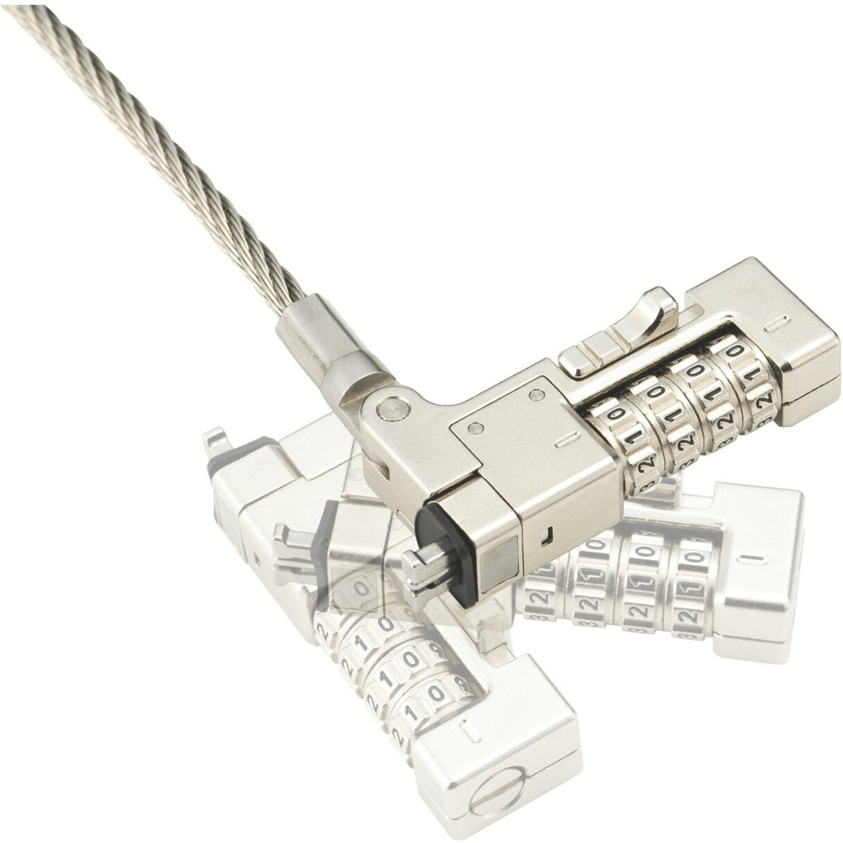 Kensington slim nanosaver 2.0 eq combination laptop lock diefstalbeveiliging (zilver)