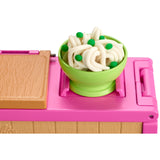 Barbie noodle bar speelset en pop
