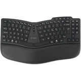 Kensington pro fit ergo kb675 eq tkl rechargeable keyboard (zwart, eu lay-out (qwerty), membraan, 80% (tkl), bluetooth, 2.4 ghz)