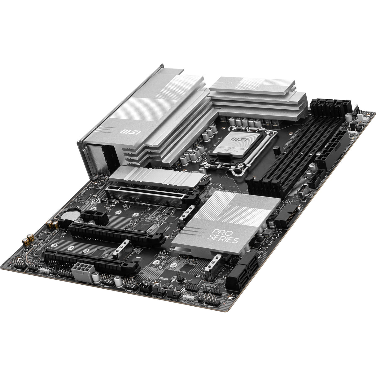 Msi pro z890-p wifi socket 1851 moederbord (zwart zilver, raid, 5gb-lan, wi-fi 7, bt, sound, atx)