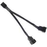 Silverstone sst-cpf01 splitterkabel (zwart, 10 centimeter)