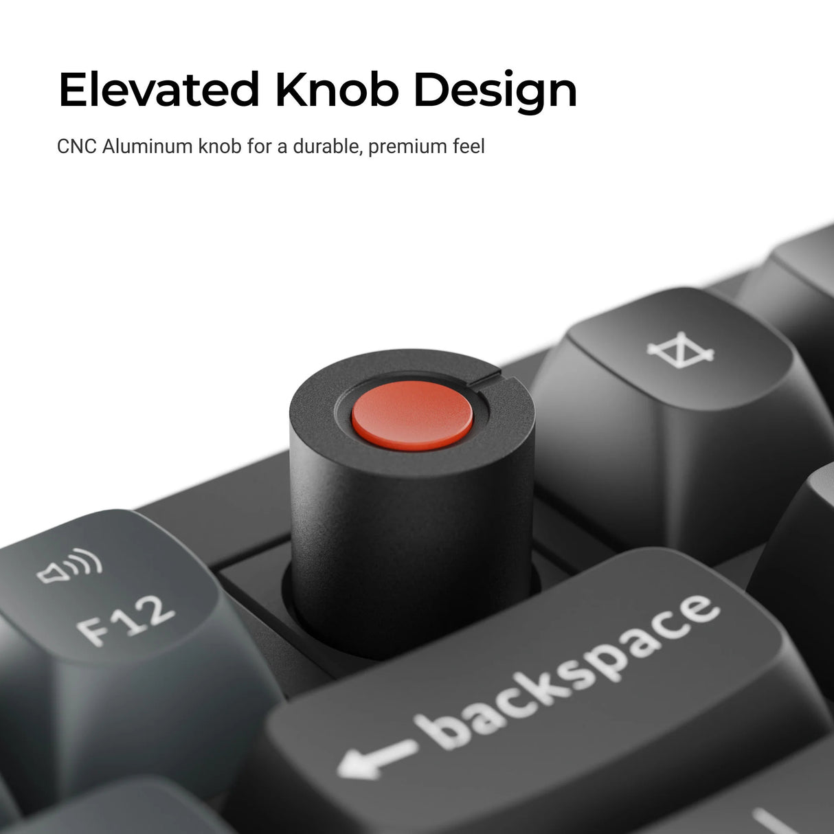 Keychron v6w-d3 8k qmk wired custom mechanical keyboard (zwart, us lay-out (qwerty), super brown, 100%, rgb leds, double-shot pbt, hot swap, 8k, knop)