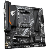 Gigabyte b550m aorus elite socket am4 moederbord (zwart grijs, raid, gb-lan, sound, µatx)