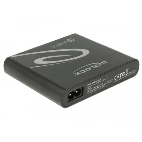 Delock usb oplader 1x usb type-c + 3x usb type-a (zwart)