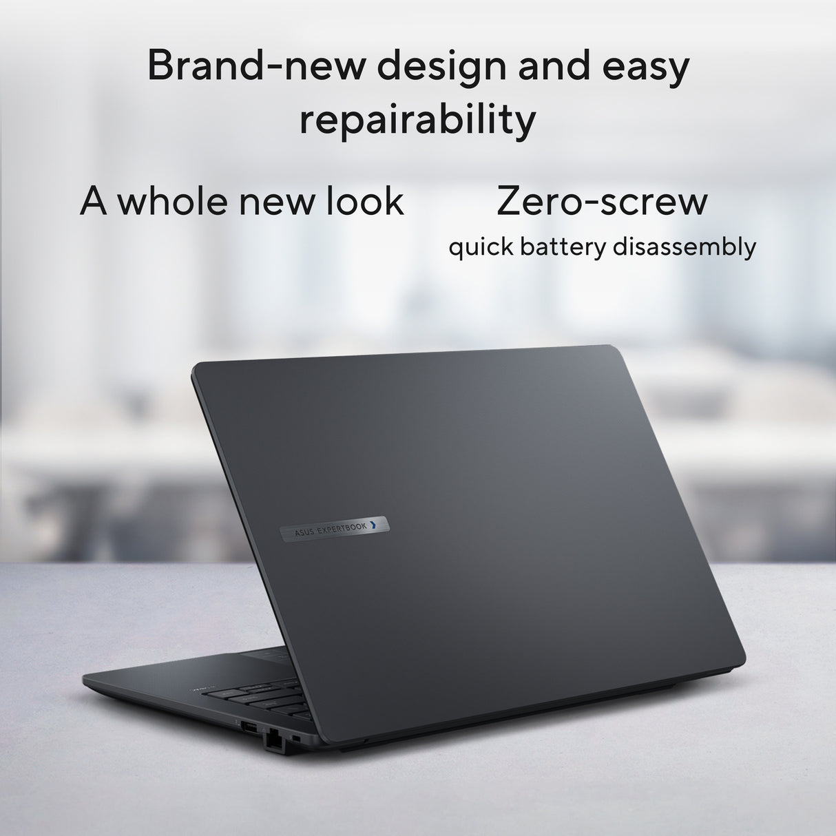Asus expertbook b1 b1403cva-s63661xa 14 copilot+ laptop (grijs | core i5-13420h | uhd graphics | 8 gb | 256 gb ssd)