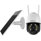 Foscam b4, 100% draadloze 2k 4mp pan tilt batterijcamera (wit)