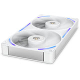 Nzxt performance fan f280x rgb case fans (wit, 2 stuks, 280 x 140 x 30 mm, pwm)