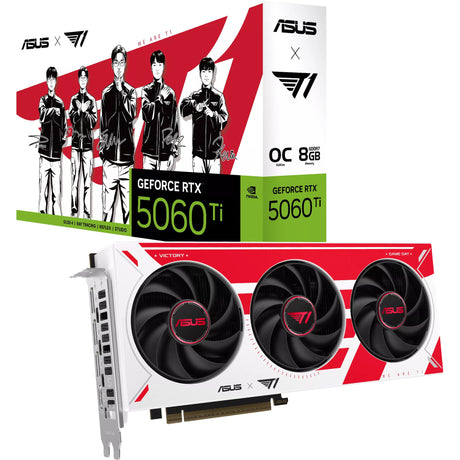 Asus t1 geforce rtx 5060 ti oc grafische kaart (3x displayport, 1x hdmi)
