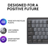 Logitech mx mechanical mini, toetsenbord (zwart grijs, us-international, gl tactile, bluetooth low energy)