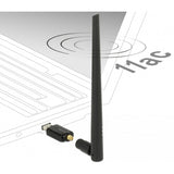 Delock usb 3.0 dualband wlan stick antenne (zwart)