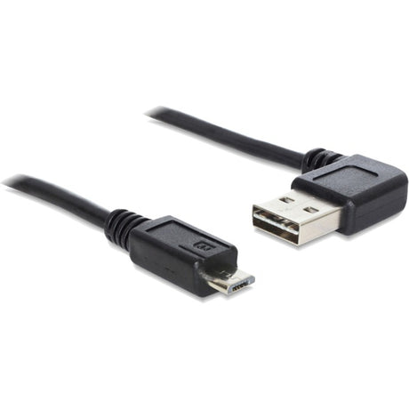 Delock usb-a 2.0 90° > micro-usb-b kabel (zwart, 0,5 meter)