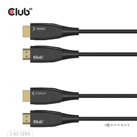 Club 3d actieve optische hdmi kabel (zwart, 100 meter)