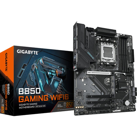 Gigabyte b850 gaming wifi6 socket am5 moederbord (zwart, raid, gb-lan, wi-fi 6, bt, sound, atx)