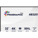 Iiyama prographic hb3201uhsnp-b1 31.5 4k uhd monitor (zwart (mat), hdmi, displayport, usb-c, audio)