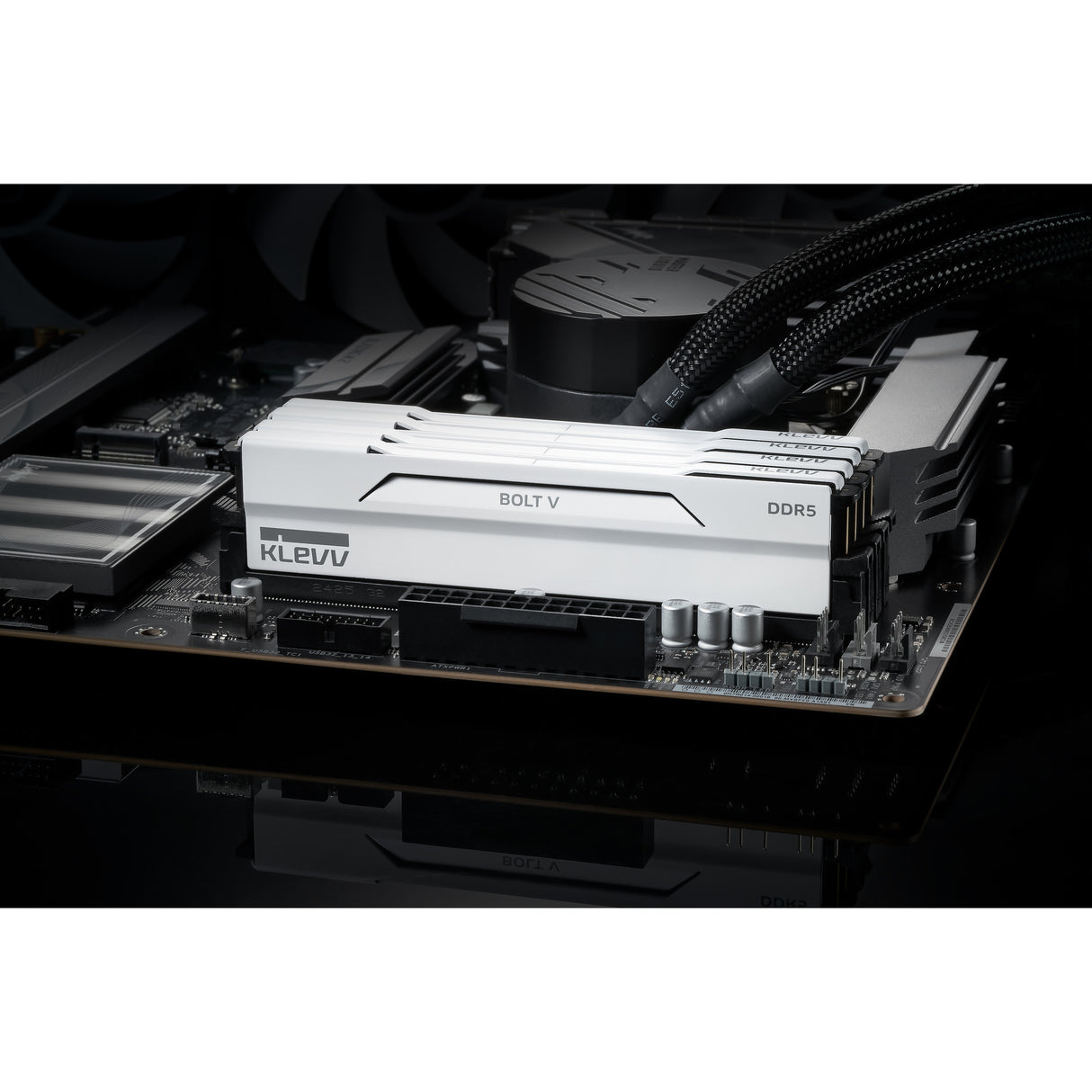Klevv 64 gb ddr5-6000 (2x 32 gb) kit werkgeheugen (wit, kd5bgua80-60a300i, bolt v, xmp 3.0, expo)