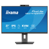 Iiyama prolite xb2797qsnph-b1 27 monitor (zwart, hdmi, displayport, usb-c, lan, audio, webcam)