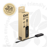 Club 3d usb-c naar 3x displayport hub (zwart)