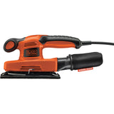 Black+decker 240w 1 3vel vlakschuurmachine (zwart oranje)
