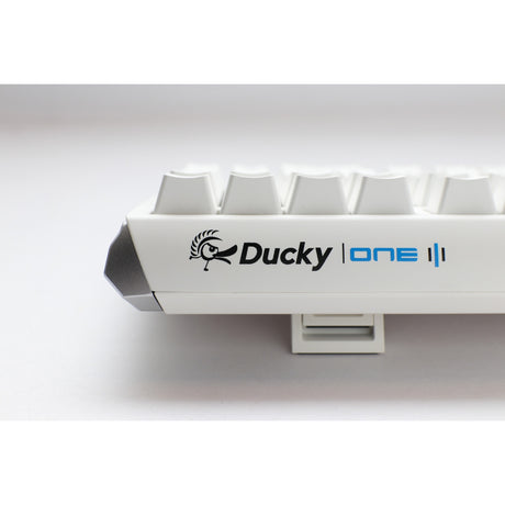 Ducky one 3 classic pure white tkl rgb mechanisch toetsenbord (wit, us lay-out (qwerty), cherry mx speed silver, 80% (tkl), rgb leds, double-shot pbt, hot-swappable, quack mechanics)