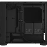 Fractal design pop mini silent black solid midi tower behuizing (zwart | 2x usb-a)