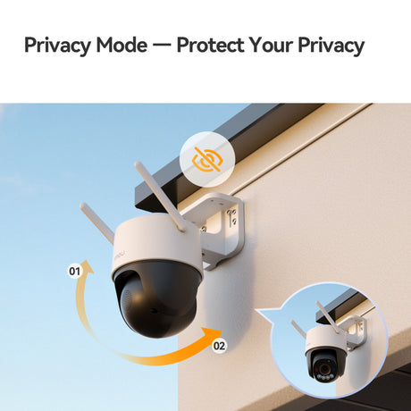 Imou cruiser sc 4k beveiligingscamera (wit, 8 mp (3840x2160), poe, wifi 6)
