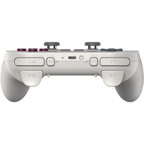 8bitdo pro 3 bluetooth gamepad (lichtgrijs rood, switch 1 2, pc, android, 2.4 ghz bluetooth usb)