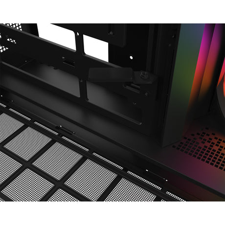 Thermaltake view 380 xl ws argb midi tower behuizing (zwart houtkleur | 2x usb-a | 1x usb-c | rgb | tempered glass)