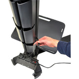 Ergotron neo-flex mobile mediacenter uhd voet (zwart)