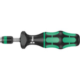 Wera serie 7400 kraftform instelbare momentschroevendraaier draaimomentsleutel (zwart groen, 1.2 tot 3.0 nm, met rapidaptor snelwisselhouder)
