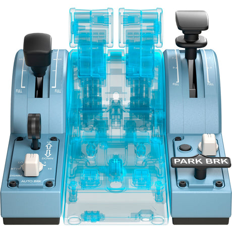 Thrustmaster tca quadrant add-on airbus edition gaming gasregelaar (blauwgrijs zwart, pc)