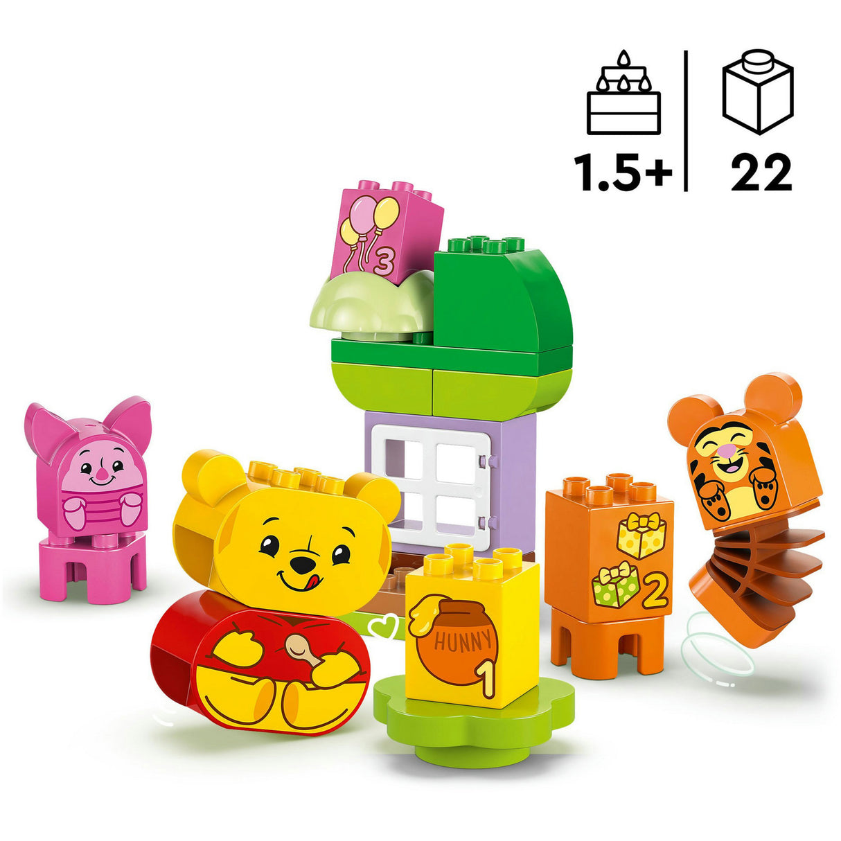 Lego duplo disney - het verjaardagsfeest van winnie de poeh constructiespeelgoed (10457)