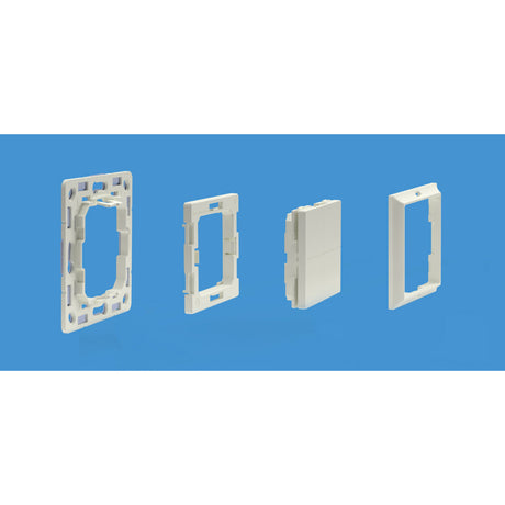 Shelly blu wall switch 4 + gira merten adapter schakelaar (wit, bluetooth 4.2)