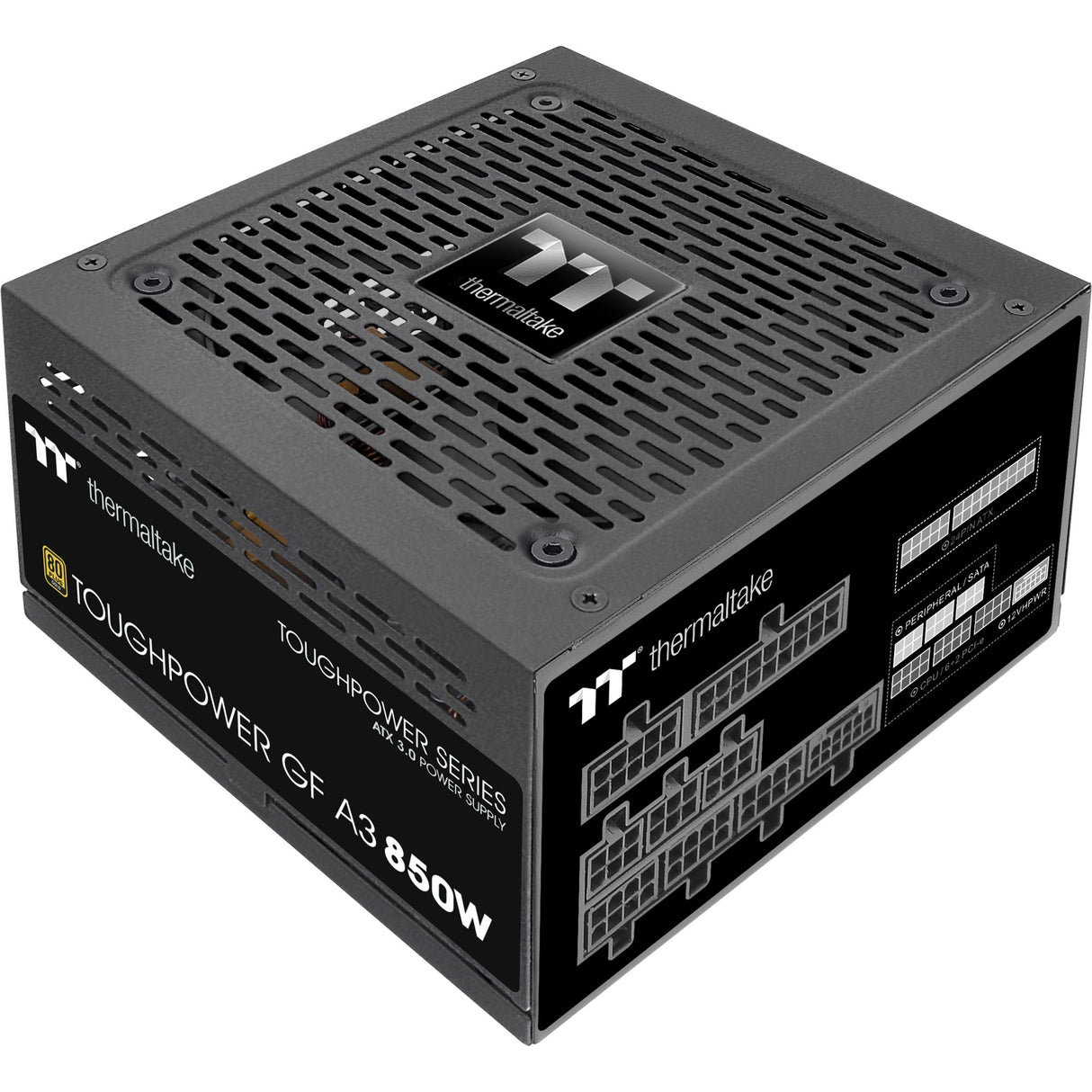 Thermaltake toughpower gf a3 gold - tt premium edition modulaire 850 watt voeding (zwart, 4x pcie)