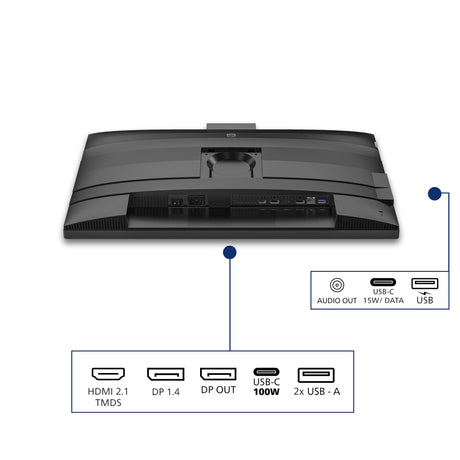 Philips 27b2u4601h 00 27 ledmonitor (zilver zwart, hdmi, displayport, usb-c, webcam, 120 hz)