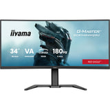 Iiyama g-master red eagle gcb3484wqsu-b1 34 curved ultrawide gaming monitor (zwart, 2x hdmi, displayport, 2x usb-a, usb-b, 2x usb-c, 180 hz)