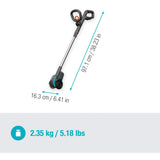 Gardena easyweed accu-onkruidborstel 1800 18v p4a solo onkruidverwijderaar (grijs turquoise, accu en oplader niet inbegrepen, power for all alliance)