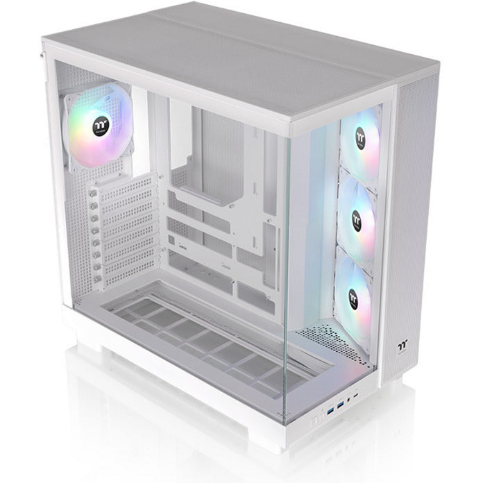 Thermaltake view 380 xl tg argb snow midi tower behuizing (wit | 2x usb-a | 1x usb-c | rgb | window)