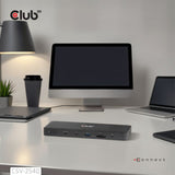 Club 3d 14-1 usb-c quad display dockingstation (zwart)