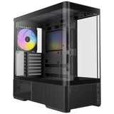 Antec c6 curve argb midi tower behuizing (zwart | 2x usb-a | 1x usb-c | tempered glass)
