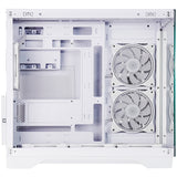 Chieftec visio midi tower behuizing (wit | 2x usb-a | 1x usb-c | rgb | tempered glass)