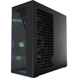 Arctic xtender vg midi tower behuizing (zwart (mat) | 2x usb-a | 1x usb-c | rgb | tempered glass)