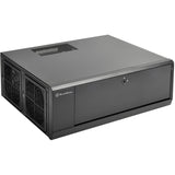 Silverstone sst-gd10b htpc behuizing (zwart | 2x usb-a)