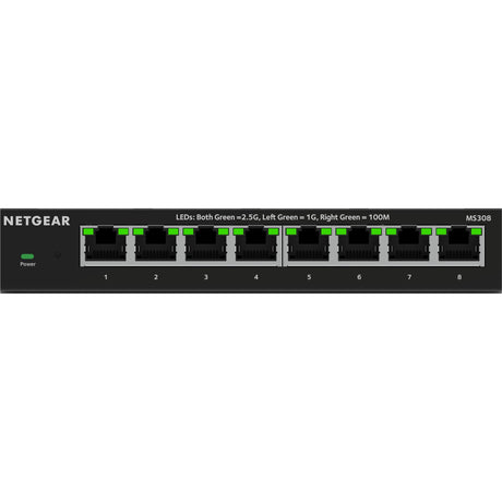 Netgear 8-port 2.5g multi-gigabit ethernet unmanaged switch (zwart, unmanaged)