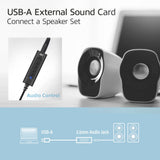 Act connectivity usb-a externe geluidskaart (zwart)