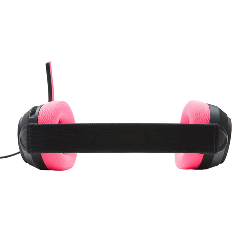 Powera lucidsound ls10 bedrade gamingheadset - middernachtelijke branding over-ear gaming headset (zwart roze, playstation 5, playstation 4, xbox series x|s, xbox one, pc, mobiel)