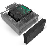 Silverstone sst-ml10b htpc behuizing (zwart | 2x usb-a)