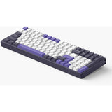 Iqunix f97 lavandin wireless mechanical keyboard (lavendel, us lay-out (qwerty), cherry mx silent red, 96%, rgb leds, hot-swappable, pbt, 2.4ghz | bluetooth 5.1 | usb-c)