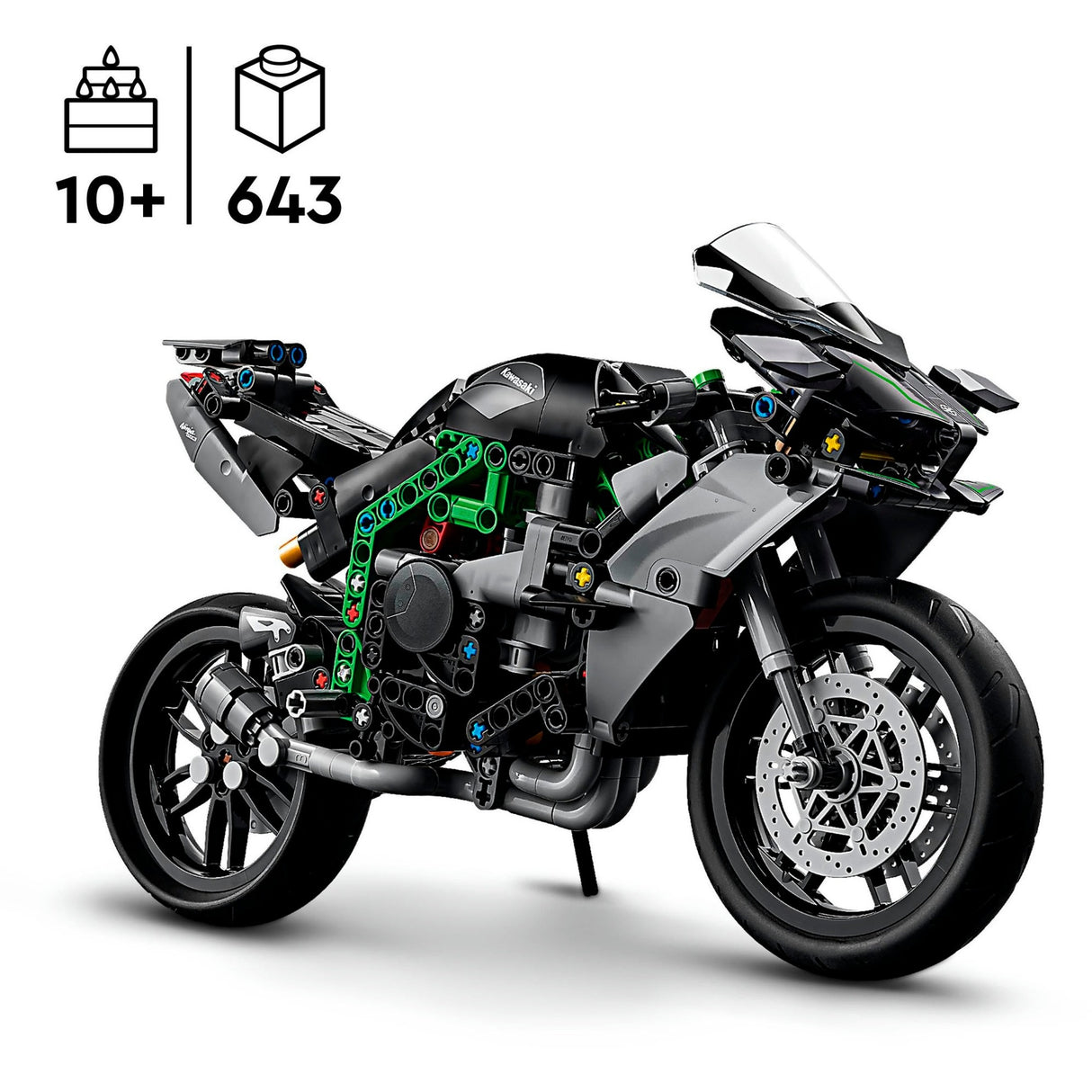 Lego technic kawasaki ninja h2r motor - 42170