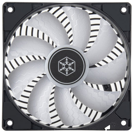 Silverstone air penetrator 120sk argb case fan (zwart, 120 x 120 x 25 mm, pwm)