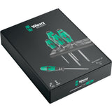 Wera 367 6 torx hf-schroevendraaierset kraftform plus + rek (zwart groen, 6‑delig)